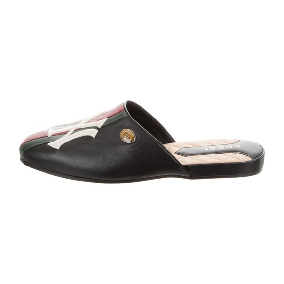 Authentic 2019 Gucci New York Yankee Mules - Picture 4 of 5